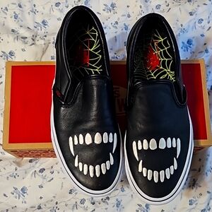 Vampire Fangs Slip on Vans